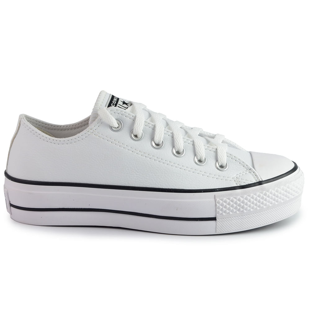 Tênis Casual All Star Feminino Branco Flatform CT09830001 - Foto 1