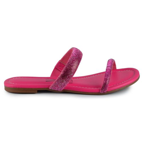 Sandália Rasteira Vizzano Feminino Strass - Brilho 6235.1189