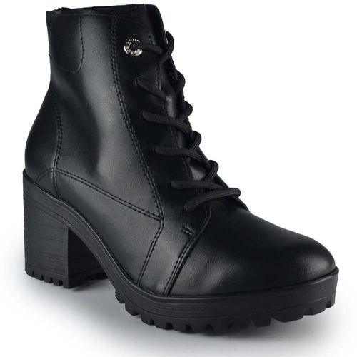 Bota Cano Baixo Via Marte Feminina Salto Alto Bloco 003-001-01