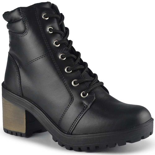 Coturno Lacolly Feminino Salto Alto Bloco 9732
