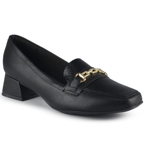 Sapato Loafer  Piccadilly Feminino Salto Médio 160079