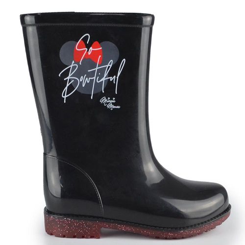 Kit Bota Galocha Infantil Grendene Feminina Minnie com Capa 23083