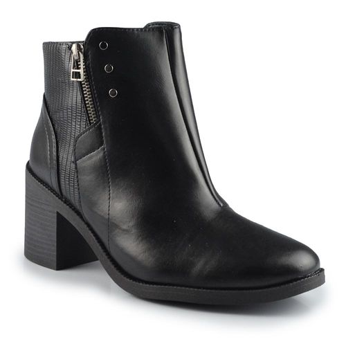 Bota Cano Curto Comfortflex Feminina Salto Bloco 2599331