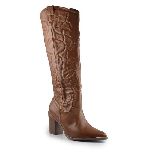 Bota Western Via Marte Feminina Cano Longo 079-002-01