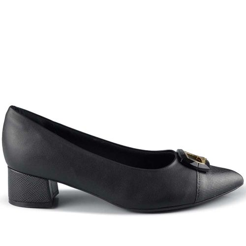 Scarpin Piccadilly Feminino Salto Bloco Baixo 739095
