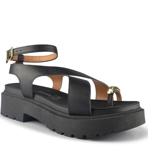 Sandália Flatform Vizzano Feminina Tratorada 6499.122