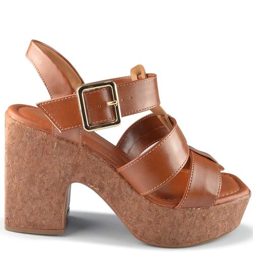 Sandália Salto Grosso Bebece Feminina T5119-054
