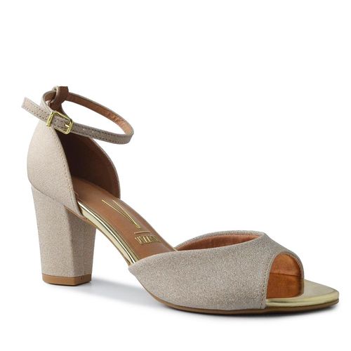 Sandália Vizzano Feminina Salto Alto Bloco 6262.406 TELA