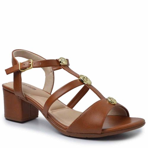 Sandália Comfortflex Salto Bloco Feminina 2562403