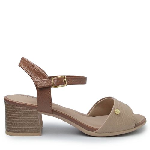 Sandália Comfortflex Salto Bloco Feminina 2556405